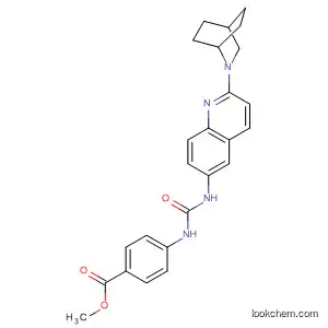 Molecular Structure of 539854-50-7 (Benzoic acid,
4-[[[[2-(2-azabicyclo[2.2.2]oct-2-yl)-6-quinolinyl]amino]carbonyl]amino]-,
methyl ester)