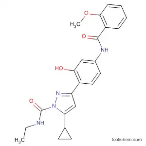 1H-Pyrazole-1-carboxamide,
5-cyclopropyl-N-ethyl-3-[2-hydroxy-4-[(2-methoxybenzoyl)amino]phenyl]-