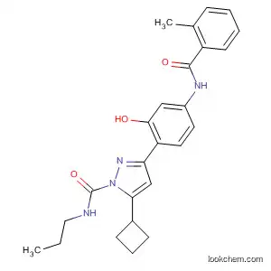 1H-Pyrazole-1-carboxamide,
5-cyclobutyl-3-[2-hydroxy-4-[(2-methylbenzoyl)amino]phenyl]-N-propyl-