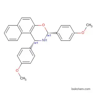 Molecular Structure of 561053-92-7 (1H-Naphth[1,2-e][1,3]oxazine, 2,3-dihydro-1,3-bis(4-methoxyphenyl)-,
(1R,3R)-rel-)