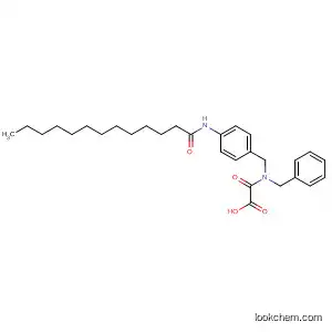 Molecular Structure of 578021-94-0 (Acetic acid,
oxo[[[4-[(1-oxotridecyl)amino]phenyl]methyl](phenylmethyl)amino]-)