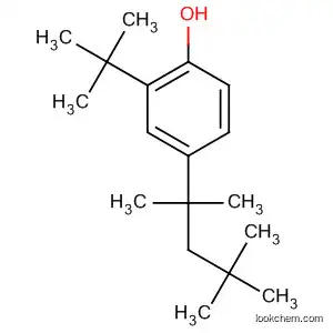 Molecular Structure of 5806-73-5 (Phenol, 2-(1,1-dimethylethyl)-4-(1,1,3,3-tetramethylbutyl)-)