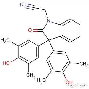 1H-Indole-1-acetonitrile,
2,3-dihydro-3,3-bis(4-hydroxy-3,5-dimethylphenyl)-2-oxo-