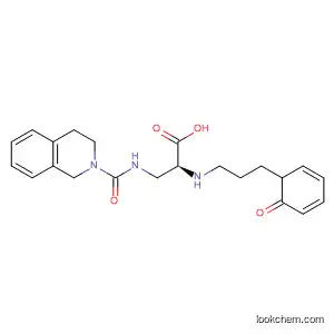 Molecular Structure of 607396-80-5 (L-Alanine,
3-[[(3,4-dihydro-2(1H)-isoquinolinyl)carbonyl]amino]-N-(1-oxo-3-phenyl
propyl)-)