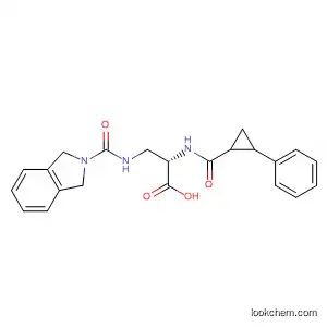 Molecular Structure of 607397-55-7 (L-Alanine,
3-[[(1,3-dihydro-2H-isoindol-2-yl)carbonyl]amino]-N-[(2-phenylcycloprop
yl)carbonyl]-)