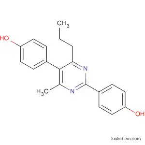 Molecular Structure of 612825-20-4 (Phenol, 4,4'-(4-methyl-6-propyl-2,5-pyrimidinediyl)bis-)