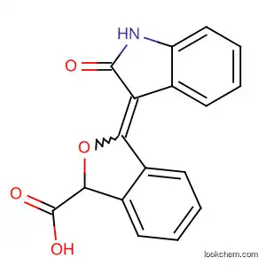 Molecular Structure of 612851-54-4 (1-Isobenzofurancarboxylic acid,
3-(1,2-dihydro-2-oxo-3H-indol-3-ylidene)-1,3-dihydro-)