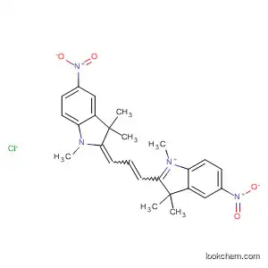 Molecular Structure of 61921-14-0 (3H-Indolium,
2-[3-(1,3-dihydro-1,3,3-trimethyl-5-nitro-2H-indol-2-ylidene)-1-propenyl]-
1,3,3-trimethyl-5-nitro-, chloride)
