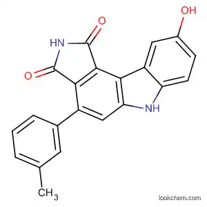 Molecular Structure of 622855-93-0 (Pyrrolo[3,4-c]carbazole-1,3(2H,6H)-dione,
9-hydroxy-4-(3-methylphenyl)-)