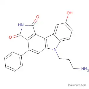 Pyrrolo[3,4-c]carbazole-1,3(2H,6H)-dione,
6-(3-aminopropyl)-9-hydroxy-4-phenyl-