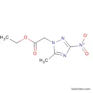 Molecular Structure of 70965-27-4 (1H-1,2,4-Triazole-1-acetic acid, 5-methyl-3-nitro-, ethyl ester)