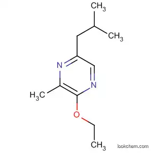 Molecular Structure of 78246-14-7 (Pyrazine, 2-ethoxy-3-methyl-5-(2-methylpropyl)-)