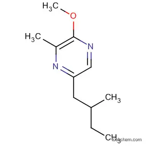 Molecular Structure of 78246-21-6 (Pyrazine, 2-methoxy-3-methyl-5-(2-methylbutyl)-)