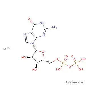 Molecular Structure of 82200-76-8 (Guanosine 5'-(trihydrogen diphosphate), manganese(2+) salt (1:1))