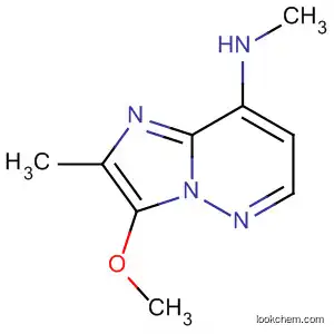 Molecular Structure of 82214-62-8 (Imidazo[1,2-b]pyridazin-8-amine, 3-methoxy-N,2-dimethyl-)