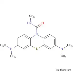 Molecular Structure of 102035-56-3 (10H-Phenothiazine-10-carboxamide, 3,7-bis(dimethylamino)-N-methyl-)