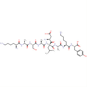 Molecular Structure of 105027-83-6 (L-Tyrosine,
L-lysyl-L-alanyl-L-seryl-L-alanyl-L-b-aspartyl-L-leucyl-L-alanyl-L-lysyl-)