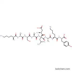 Molecular Structure of 105027-83-6 (L-Tyrosine,
L-lysyl-L-alanyl-L-seryl-L-alanyl-L-b-aspartyl-L-leucyl-L-alanyl-L-lysyl-)