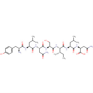 Molecular Structure of 129318-31-6 (L-Asparagine, L-tyrosyl-L-leucyl-L-asparaginyl-L-seryl-L-isoleucyl-L-leucyl-)