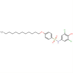 Molecular Structure of 130768-46-6 (Benzenesulfonamide, N-(3,5-dichloro-4-hydroxyphenyl)-4-(dodecyloxy)-)
