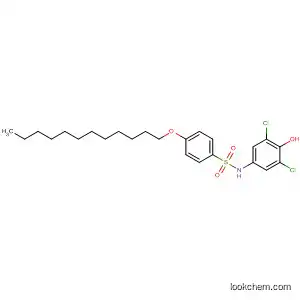 Molecular Structure of 130768-46-6 (Benzenesulfonamide, N-(3,5-dichloro-4-hydroxyphenyl)-4-(dodecyloxy)-)