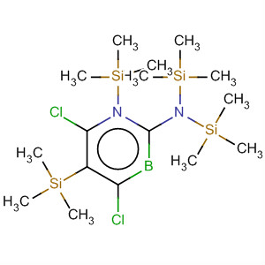 Molecular Structure of 145386-41-0 (2-Borazinamine, 4,6-dichloro-N,1,3,5-tetrakis(trimethylsilyl)-)