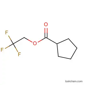 Molecular Structure of 152620-04-7 (Cyclopentanecarboxylic acid, 2,2,2-trifluoroethyl ester)
