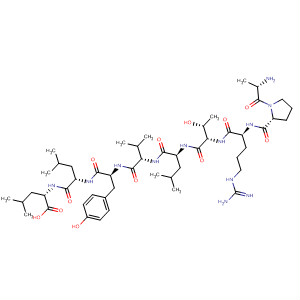 Molecular Structure of 154756-90-8 (L-Leucine,
L-alanyl-L-prolyl-L-arginyl-L-threonyl-L-leucyl-L-valyl-L-tyrosyl-L-leucyl-)
