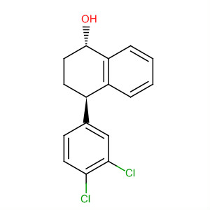 Molecular Structure of 167026-38-2 (1-Naphthalenol, 4-(3,4-dichlorophenyl)-1,2,3,4-tetrahydro-, (1S,4R)-)