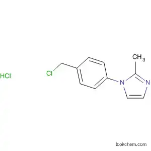 Molecular Structure of 167758-61-4 (1H-Imidazole, 1-[4-(chloromethyl)phenyl]-2-methyl-, monohydrochloride)