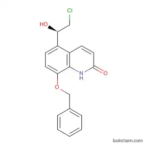 Molecular Structure of 172967-64-5 (2(1H)-Quinolinone, 5-[(1R)-2-chloro-1-hydroxyethyl]-8-(phenylmethoxy)-)