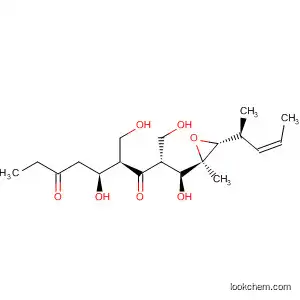 Molecular Structure of 177481-41-3 (3,7-Nonanedione,
1,5-dihydroxy-2,4-bis(hydroxymethyl)-1-[(2R,3R)-2-methyl-3-[(1S,2Z)-1-
methyl-2-butenyl]oxiranyl]-, (1S,2R,4R,5S)-)
