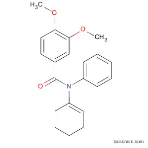 Molecular Structure of 177703-45-6 (Benzamide, N-1-cyclohexen-1-yl-3,4-dimethoxy-N-phenyl-)