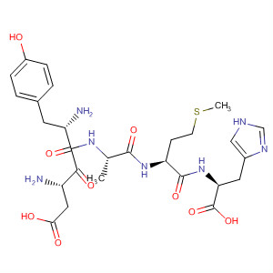 Molecular Structure of 194803-77-5 (L-Histidine, L-a-aspartyl-L-tyrosyl-L-alanyl-L-methionyl-)