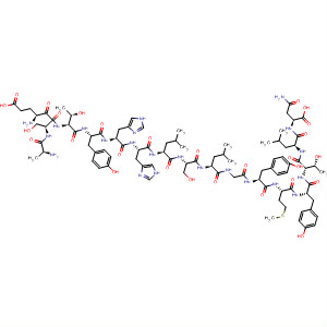 Molecular Structure of 197504-05-5 (L-Asparagine,
L-alanyl-L-a-glutamyl-L-seryl-L-threonyl-L-tyrosyl-L-histidyl-L-histidyl-L-leuc
yl-L-seryl-L-leucylglycyl-L-tyrosyl-L-methionyl-L-tyrosyl-L-threonyl-L-leucyl-)