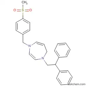 Molecular Structure of 199934-96-8 (1H-1,4-Diazepine,
1-(2,2-diphenylethyl)hexahydro-4-[[4-(methylsulfonyl)phenyl]methyl]-)