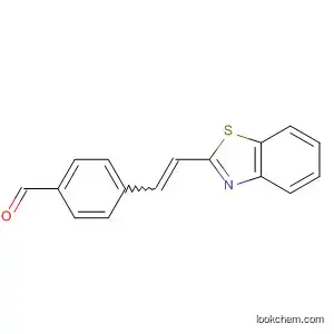 Molecular Structure of 214785-98-5 (Benzaldehyde, 4-[2-(2-benzothiazolyl)ethenyl]-)