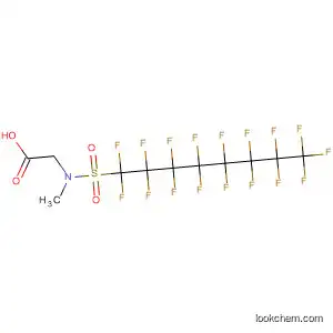 Molecular Structure of 2355-31-9 (Glycine, N-[(heptadecafluorooctyl)sulfonyl]-N-methyl-)