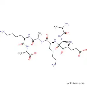 Molecular Structure of 251969-23-0 (L-Alanine, L-alanyl-L-a-glutamyl-L-alanyl-L-lysyl-L-alanyl-L-lysyl-)