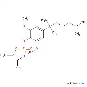 Molecular Structure of 296242-05-2 (Phosphoric acid, 2,6-dimethoxy-4-(1,1,5-trimethylhexyl)phenyl diethyl
ester)