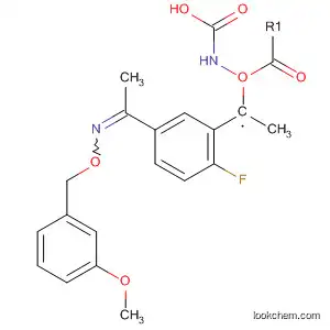Molecular Structure of 325156-84-1 (Carbamic acid,
[[2-fluoro-5-[1-[[(3-methoxyphenyl)methoxy]imino]ethyl]phenyl]methyl]-,
methyl ester)