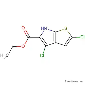 Molecular Structure of 332099-05-5 (6H-Thieno[2,3-b]pyrrole-5-carboxylic acid, 2,4-dichloro-, ethyl ester)