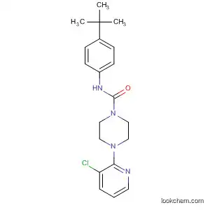 Molecular Structure of 393514-24-4 (1-Piperazinecarboxamide,
4-(3-chloro-2-pyridinyl)-N-[4-(1,1-dimethylethyl)phenyl]-)