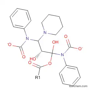 Molecular Structure of 440351-37-1 (1,2-Propanediol, 3-(1-piperidinyl)-, bis(phenylcarbamate) (ester), (2R)-)