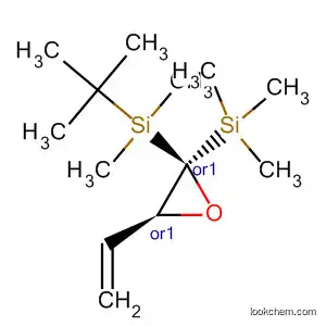 Molecular Structure of 444120-54-1 (Silane,
[(2R,3S)-2-[(1,1-dimethylethyl)dimethylsilyl]-3-ethenyloxiranyl]trimethyl-,
rel-)