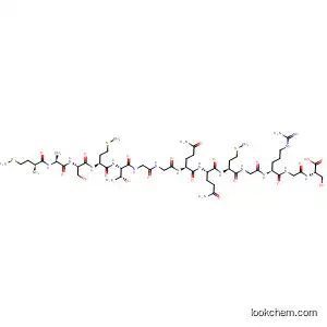 Molecular Structure of 467216-96-2 (L-Serine,
L-methionyl-L-alanyl-L-seryl-L-methionyl-L-threonylglycylglycyl-L-glutaminyl
-L-glutaminyl-L-methionylglycyl-L-arginylglycyl-)