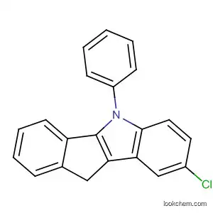 Molecular Structure of 475491-26-0 (Indeno[1,2-b]indole, 2-chloro-5,10-dihydro-5-phenyl-)