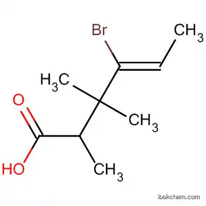 Molecular Structure of 505066-92-2 (4-Hexenoic acid, 4-bromo-2,3,3-trimethyl-, (4Z)-)