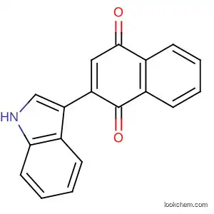 Molecular Structure of 53475-83-5 (1,4-Naphthalenedione, 2-(1H-indol-3-yl)-)