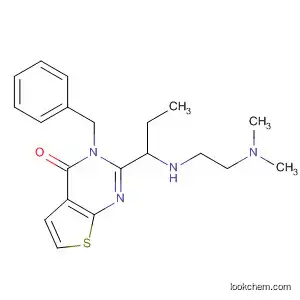 Molecular Structure of 545379-59-7 (Thieno[2,3-d]pyrimidin-4(3H)-one,
2-[1-[[2-(dimethylamino)ethyl]amino]propyl]-3-(phenylmethyl)-)